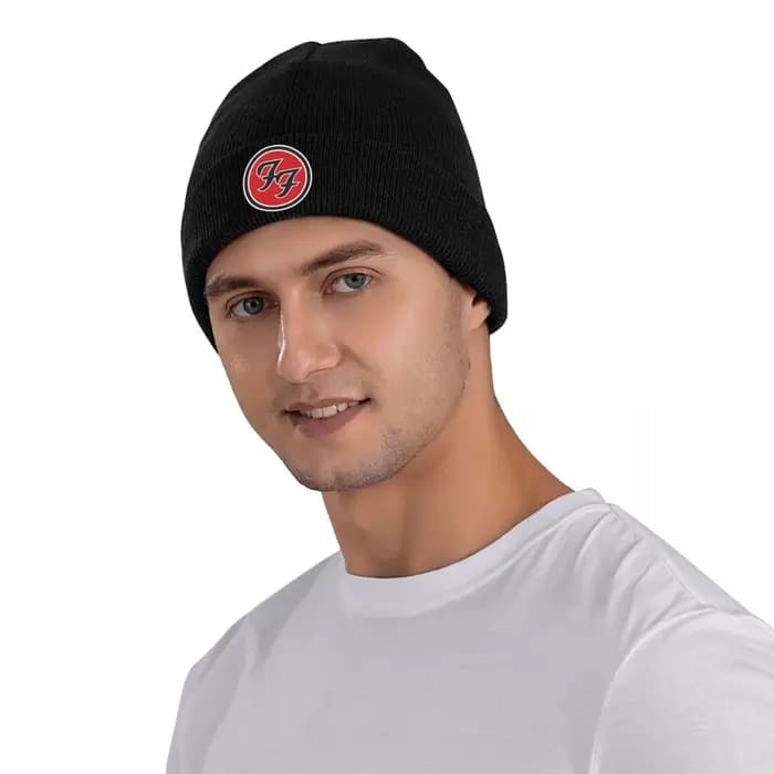 FOO FIGHTERS-Bonnet artificiel astique avec Logo Officiel pour Homme et Femme