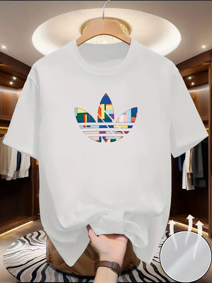 T-shirt Homme Été 2026 – Nouvelle Collection Coton Pur Coupe Slim Respirant Col Rond Manches Courtes