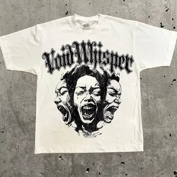 T-shirt surdimensionné avec lettres graphiques Harajuku Y2k pour hommes et femmes