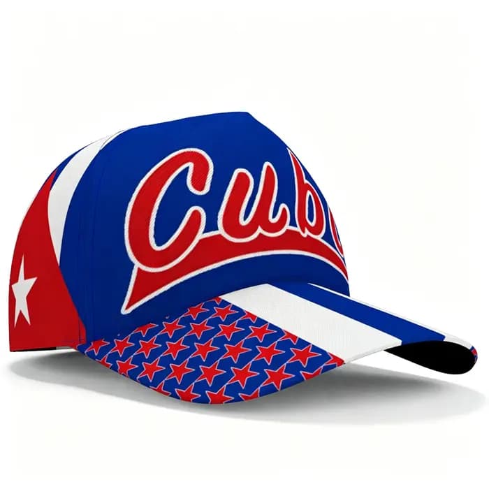 Casquette de baseball Cuba Letter Star avec drapeau national