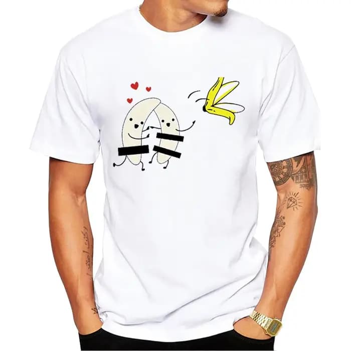 TEEHUB – T-Shirt Hipster à manches courtes pour homme