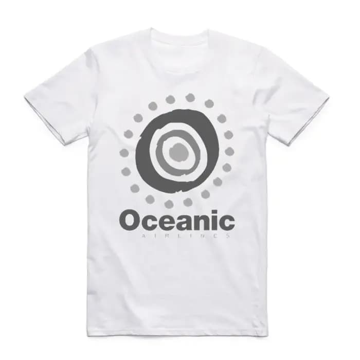 Oceanic Airlines-T-shirt à col rond pour homme