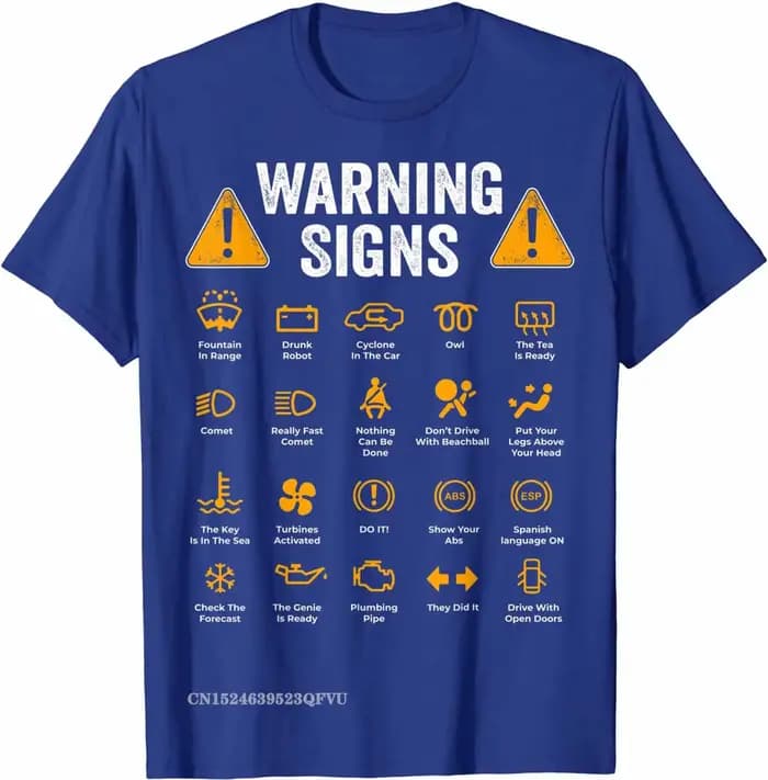 T-shirt en coton pour hommes, amusant, au volant, panneaux d'iode, mécanicien automobile, cadeau con