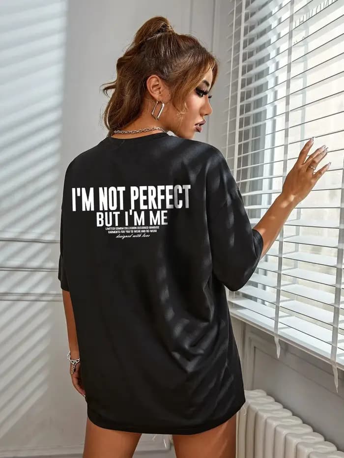 T-shirt imprimé lettres