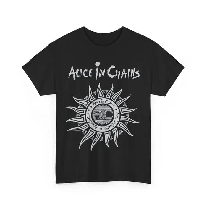 T-shirt unisexe Alice In Chains avec logo soleil