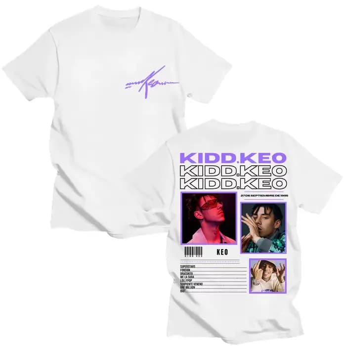 Rappeur Kidd Keo Bando Boyz Tour imprimé t-shirt hommes femmes à la mode Hip Hop t-shirts surdimensionné coton