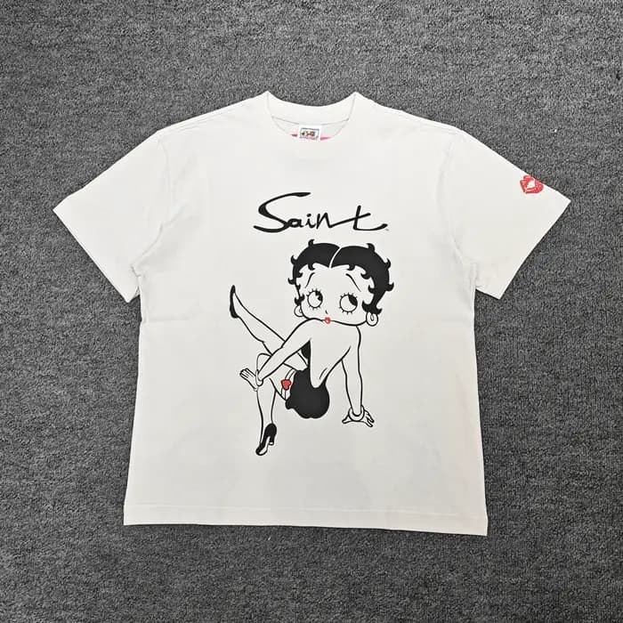 Yao mode Saint de Michael Streetwear Vintage Baggy surdimensionné conception commune graphiques imprimer hauts hommes