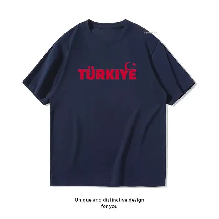 T-shirt classique Turquie pour femme et homme