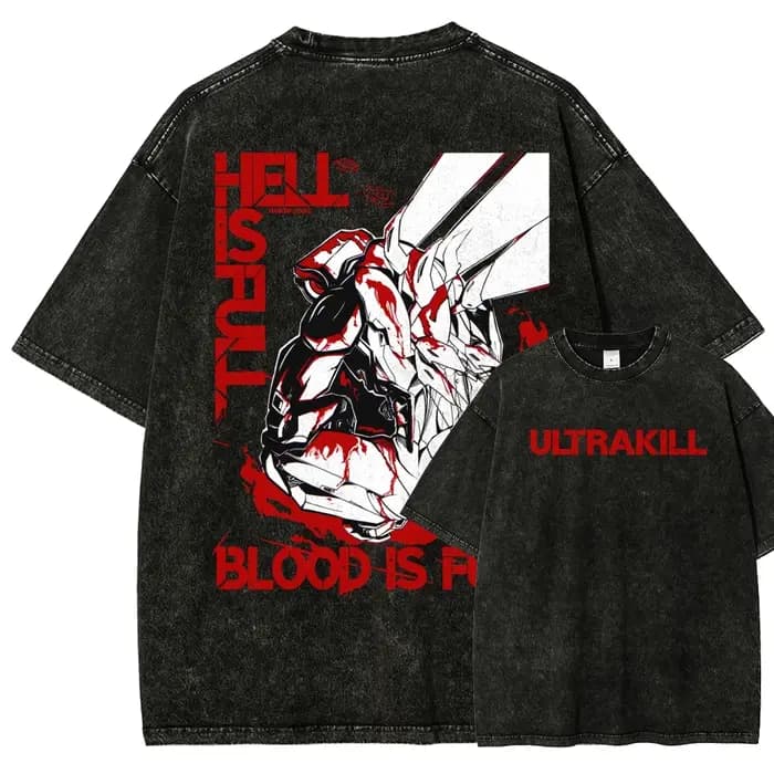 T-shirt délavé Ultrakill
