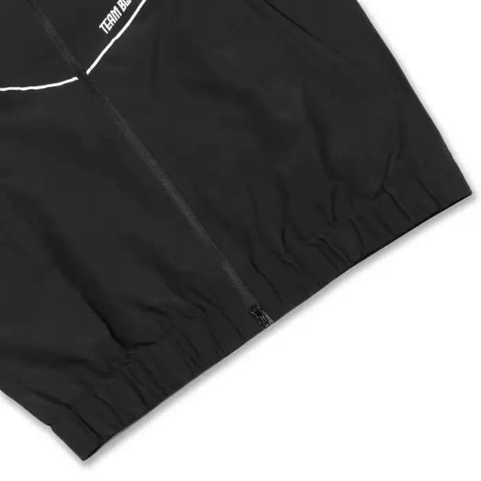 Jinx Team Veste de survêtement coupe-vent noire à manches longues