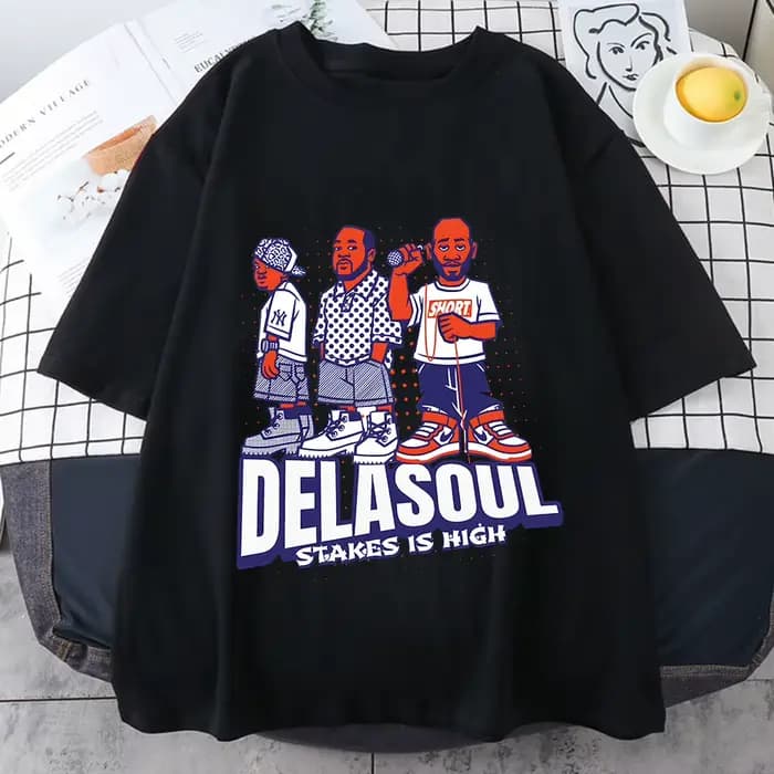 T-shirt imprimé De La Soul pour femmes et hommes