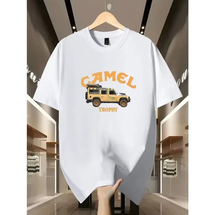 T-shirt vintage pour homme avec imprimé voiture Camel Trophy