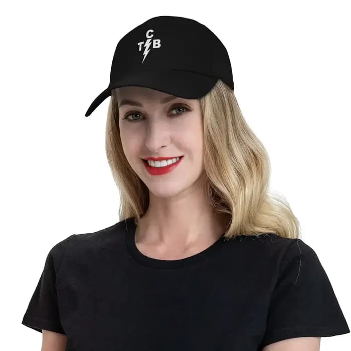 Casquette de Baseball unisexe avec Logo E-Elvi Presleys TCB, chapeau à rabat, couvre-chef d'extérieur rétro réglable