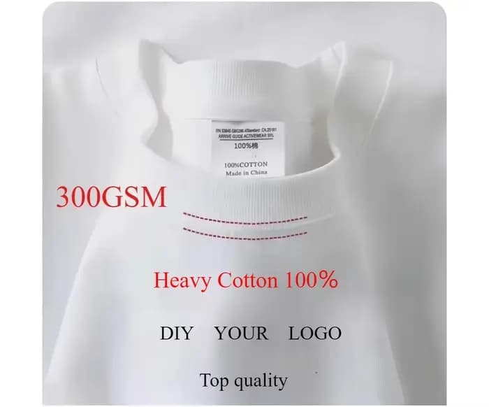 T-shirt personnalisé DTG impression 300GSM 100% coton hommes T-shirts de haute qualité ample décontracté femmes