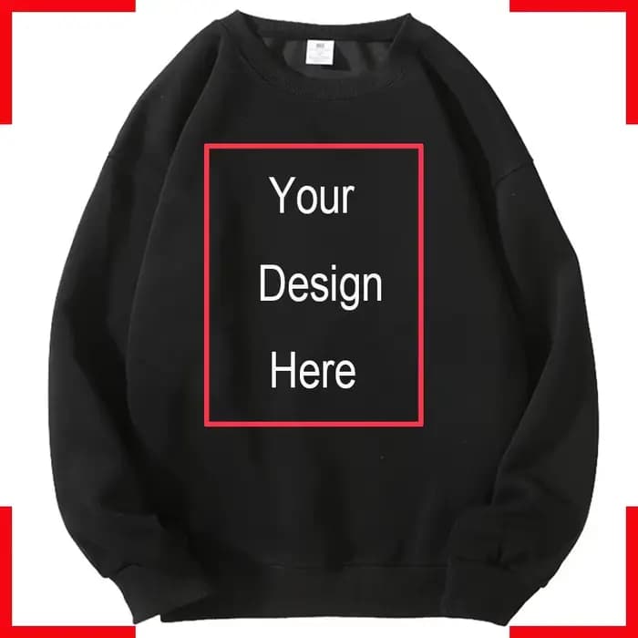 Sweat à capuche personnalisé col rond pull de mode ajouter votre propre message sweat à capuche d'en