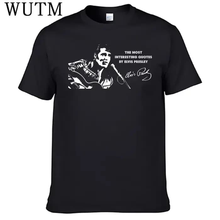 Presley Elvi t-shirt 100% coton pour hommes, chemise