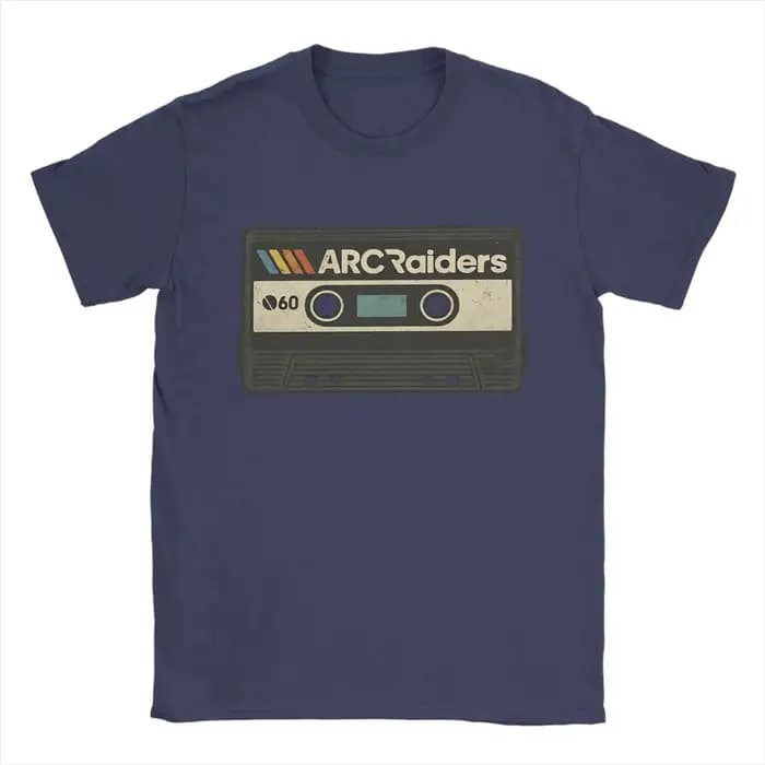 Nouveauté T-Shirts ARC Raiders Cassette t-shirt hommes femmes imprimer coton col rond