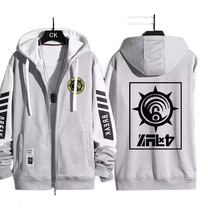 GACHIAKUTA Sweat à capuche zippé Rude Riyo Costume Casual Harajuku à manches longues pour hommes et femmes
