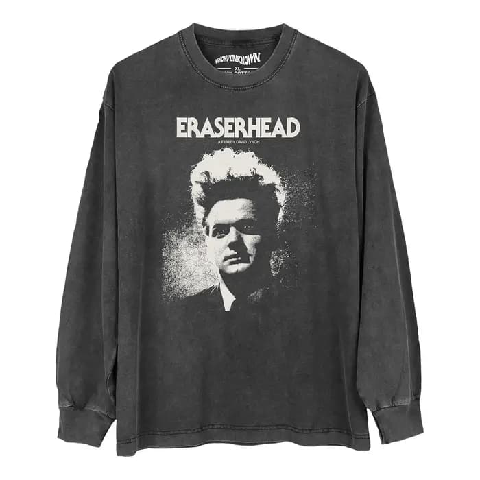 Eraserhead t-shirt David Lynch film d'horreur surréaliste Merch culte classique Vintage