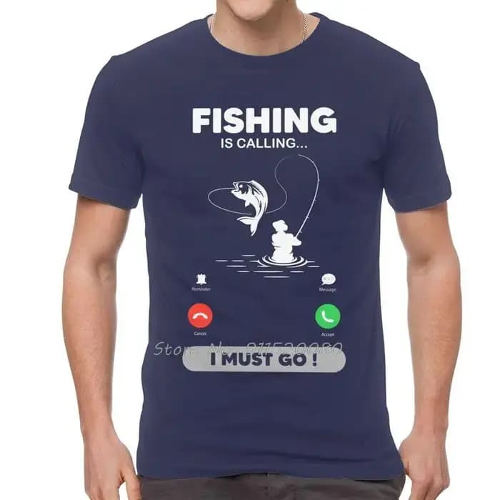 La pêche appelle j'ai pour aller T-shirt hommes coton