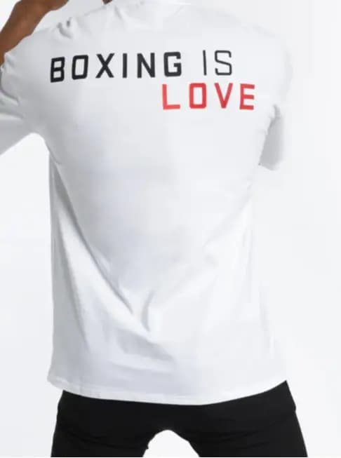 T-shirt unisexe « Boxing Is Love » en coton surdimensionné, nouvelle collection été 2026, 100 % coton imprimé, décontracté, sportif, à manches courtes