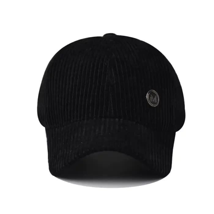 Casquette de baseball en velours côtelé gris beige FS pour hommes