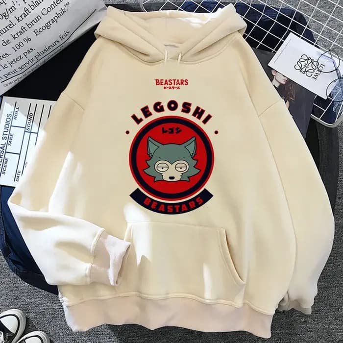 Beastars veste à capuche pour femme anime style coréen gothique streetwear pull femmes