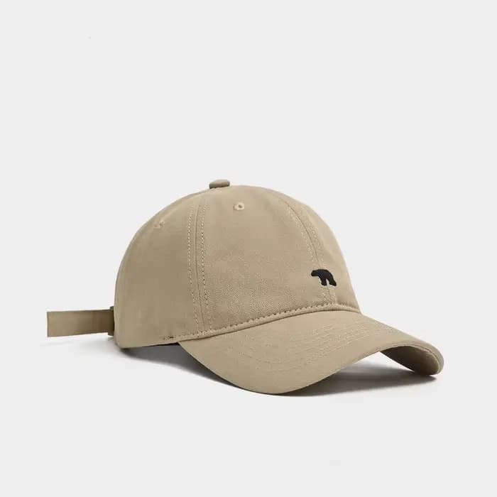Casquette de baseball polyvalente d'été brodée d'un ours polaire avec une large visière pour un visage fin