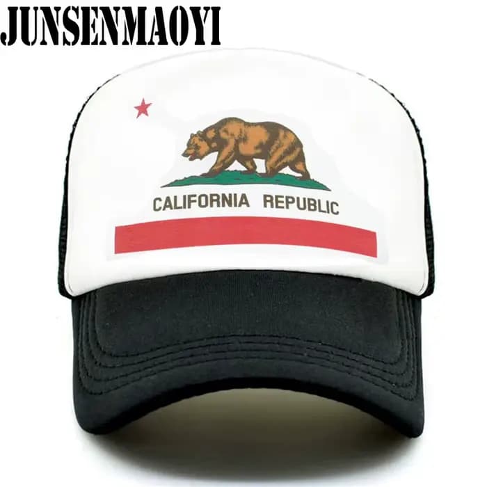 Casquette de camionneur de la république de Californie pour hommes et femmes