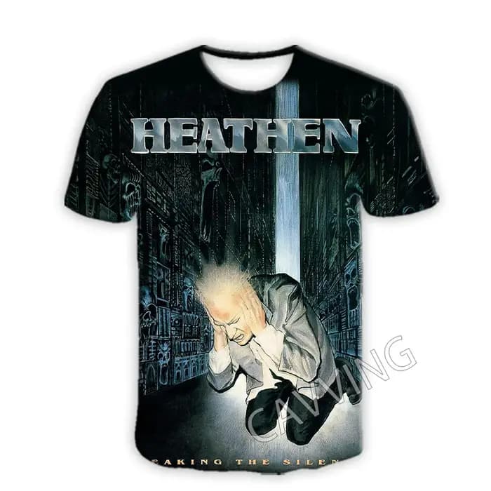 T-shirts décontractés imprimés en 3D Heathen, style Hip Hop, Harajuku, vêtements tendance pour femme