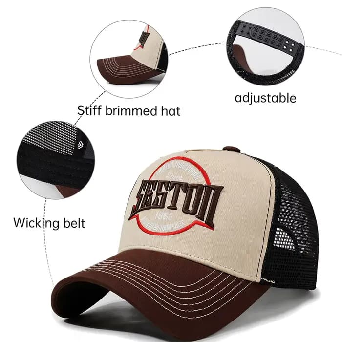 Casquette de baseball à large tour de tête pour hommes et femmes