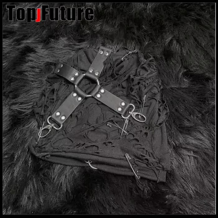Chapeau de mendiant gothique Harajuku pour femmes, casquettes pour filles, chapeau décoratif en lambeaux, chapeau de cosplay Lolita, streetwear punk
