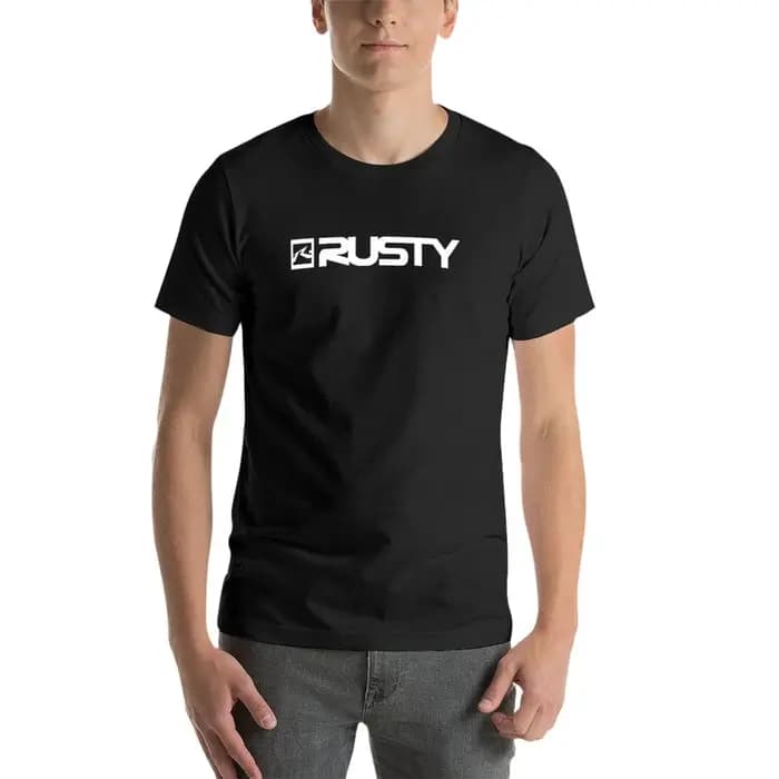 T-shirt graphique Rusty Surfwear pour hommes, grande taille, médicaments unis