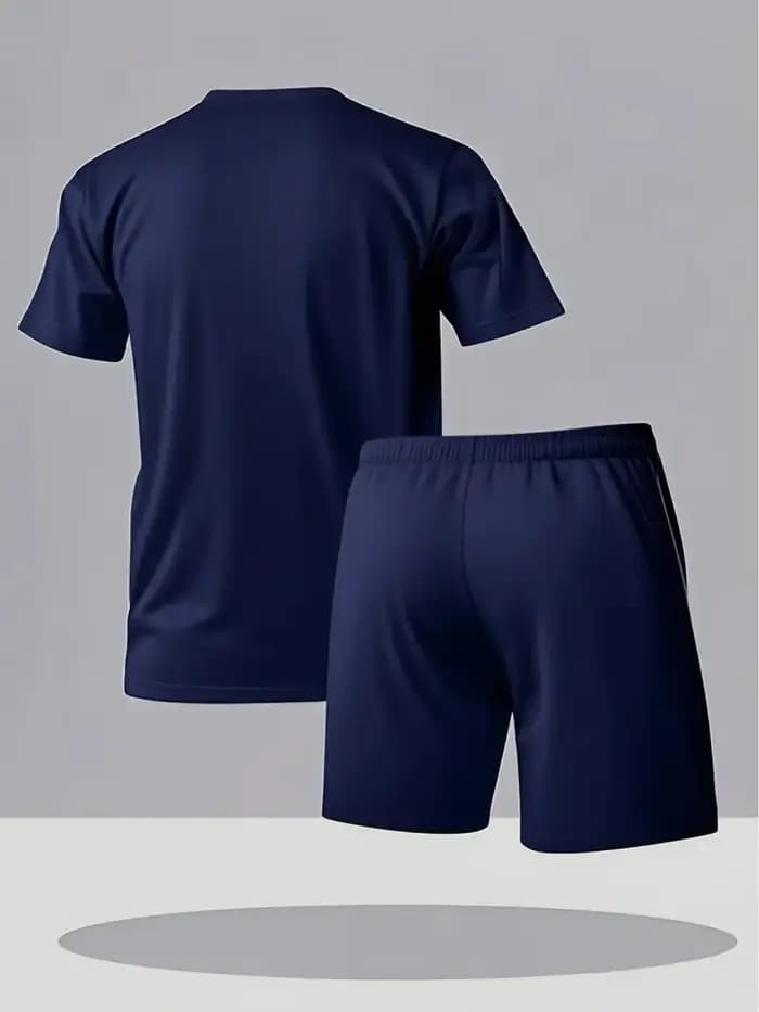 Ensemble t-shirt à manches courtes et short imprimé 2PAC pour homme