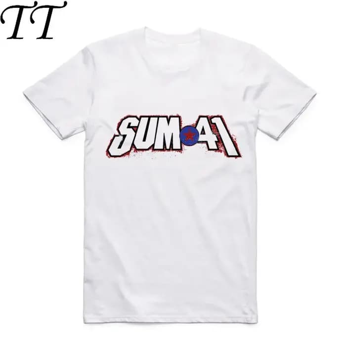 2019 mode hommes imprimer SUM 41 t-shirt col rond à manches courtes été SUM41 groupe Punk populaire Rock Cool haut