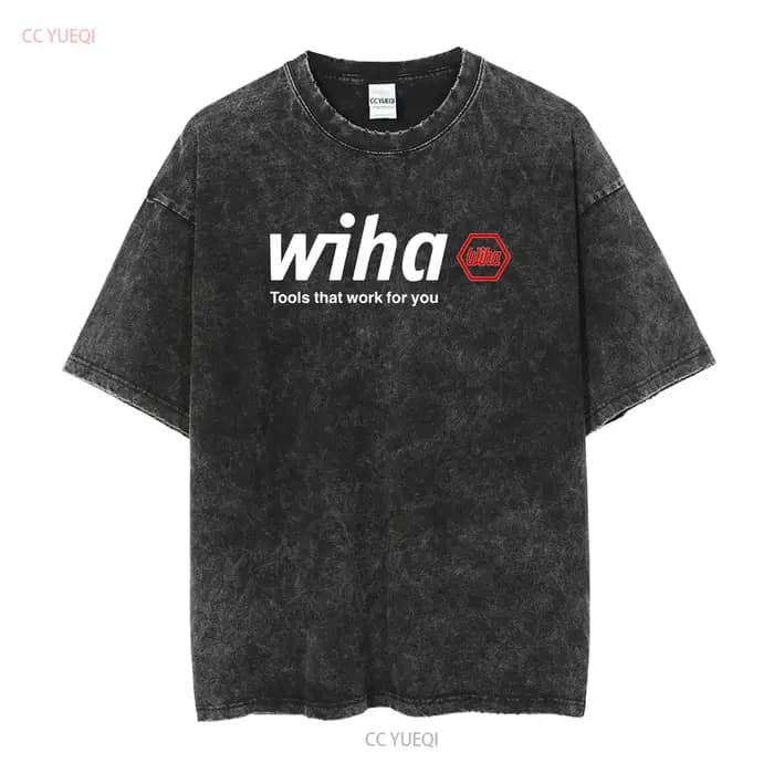 Wiha Tools Logo t-shirt Sz S 4XL américain drôle USA vintage lavé mode élégant haut respirant pour un usage quotidien graphique