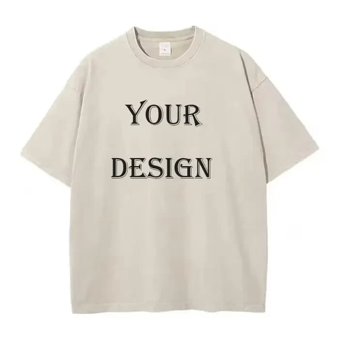 T-shirt unisexe 100% coton lavé