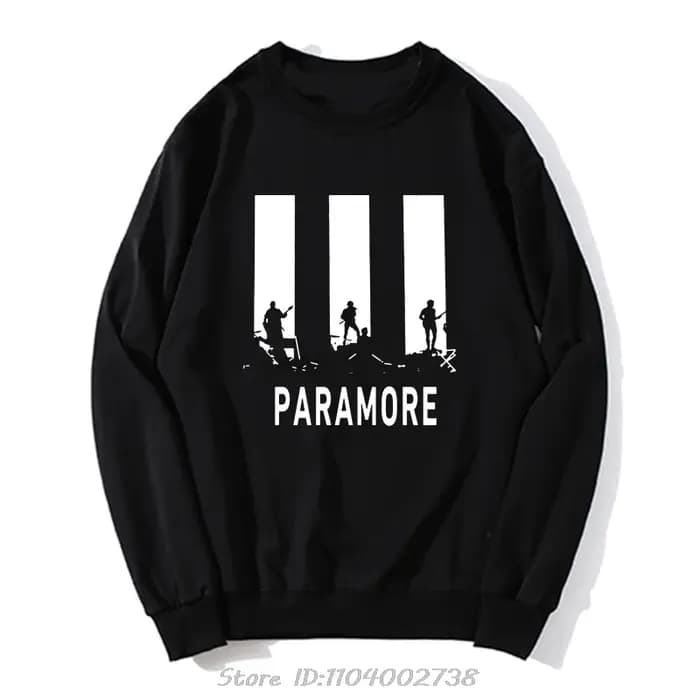 PARAMORE AFTER LAUGHTER-Sweat à Capuche Silhouette pour Homme, Streetwear Décontracté en Coton, Vêtement Imprimé Amusant, à la Mode