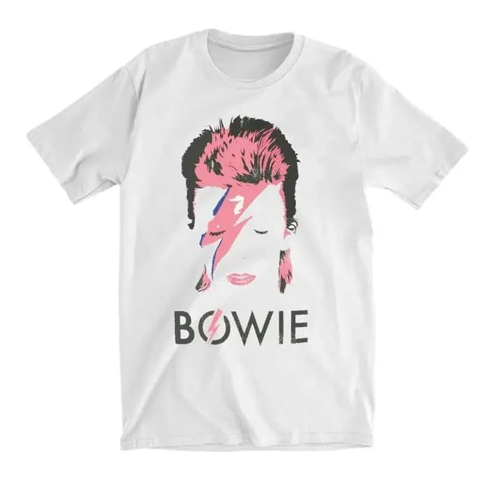 T-shirt imprimé David Bowie pour hommes et femmes