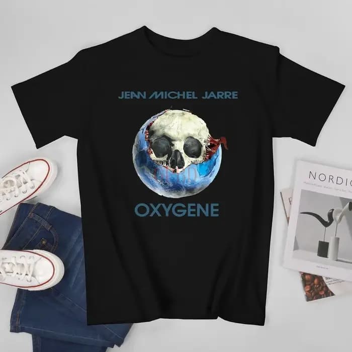 T-shirt à manches courtes et col rond pour homme, haut décontracté, élégant et confortable, omega MICHEL JARRE Oxygene, nouveauté été 2024