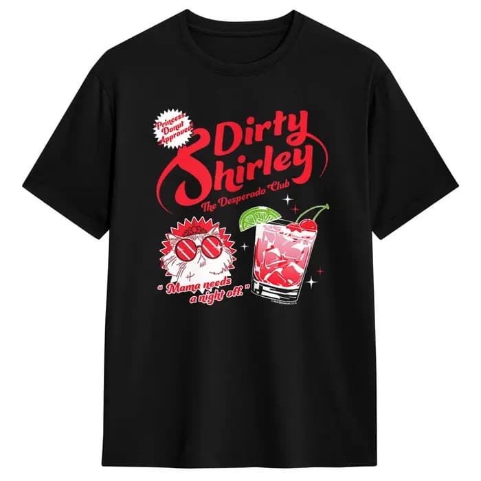 DCC Dirty Shirley Desperado Club Ad with Princess Donut T-shirt en coton pour hommes