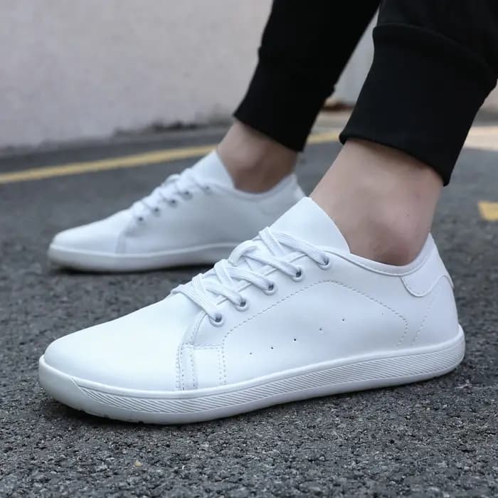 Oiaano bout large pieds nus femme blanc Sneaker homme chaussures en cuir unisexe minimaliste respirant confort en plein air course travail