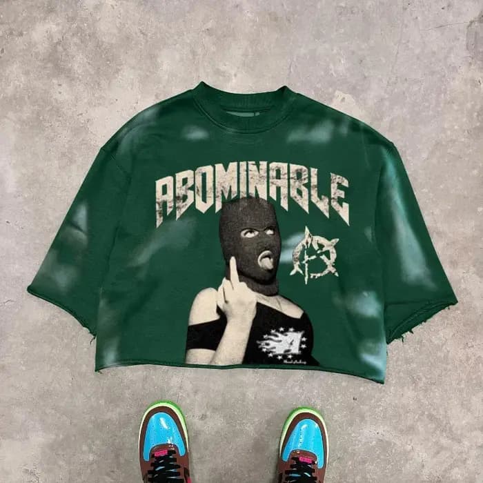 2025 été américain High Street rétro gravé imprimé coton à manches courtes T-shirt hommes gothique Harajuku mode Top