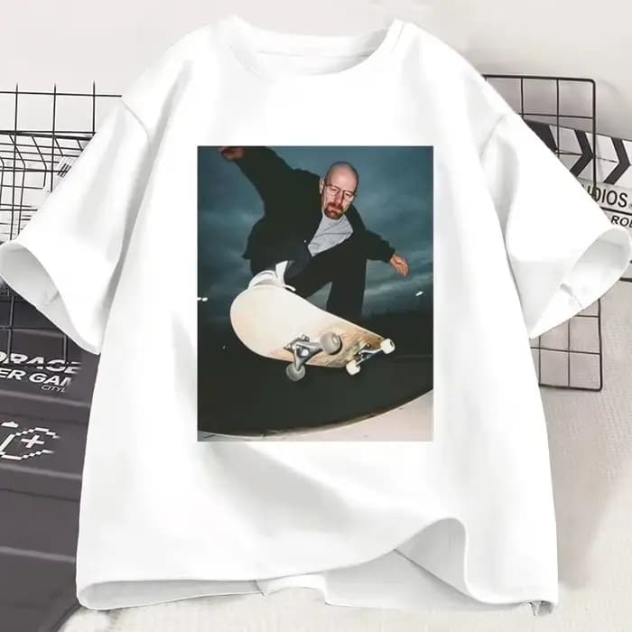 Breaking Bad Heisenberg T-shirts homme Walter blanc années 90 Skate T-Shirt femme et homme unisexe g
