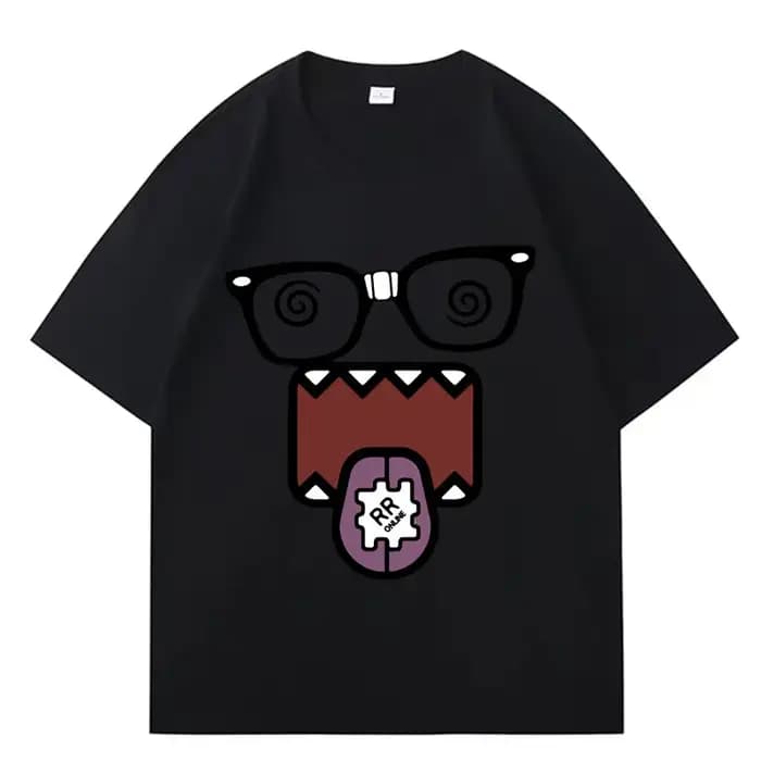 T-shirts Domo Kun Funny Meme pour hommes et femmes, vêtements décontractés, t-shirts à manches court