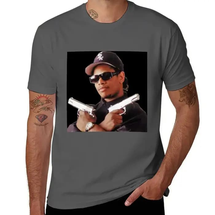 Eazy E - T-shirt Pistols pour les vacances et les activités de plein air