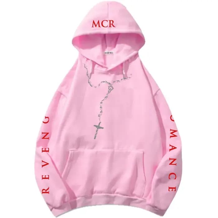REVENGE ROSARY HOODIE MY CHEMICAL ROMANCE THREE CHEERS FOR SWEET