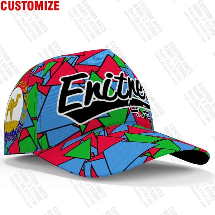 Casquettes de Baseball Érythrée 3D sur Mesure