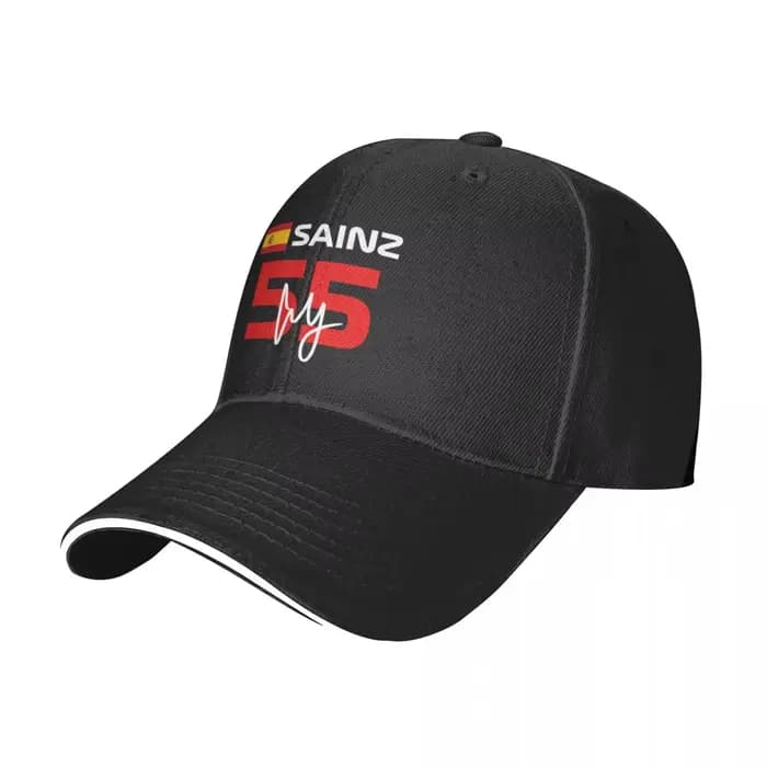 Casquette de Baseball F1 Carlos Sainz 55 pour Enfant et Garçon