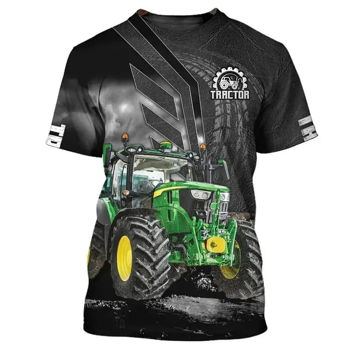 T-shirt graphique de tracteur de ferme pour hommes